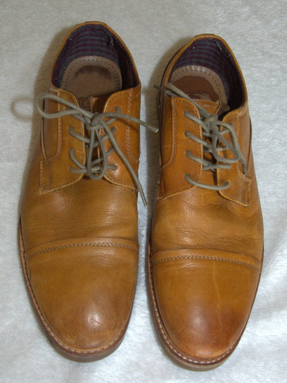 Ben Sherman Leon Pebbled Leather Derby Shoes Men's size 10